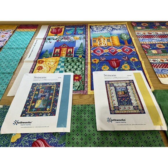 Quilt Kit and Fabric " Seasons" By Christine Graf Clothworks Cotton Sewing Quilt - Picture 5 of 16
